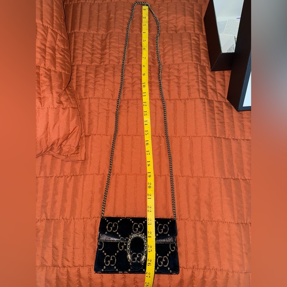 DIONYSUS SUPER MINI BAG NAVY VELVET - Picture 12 of 12